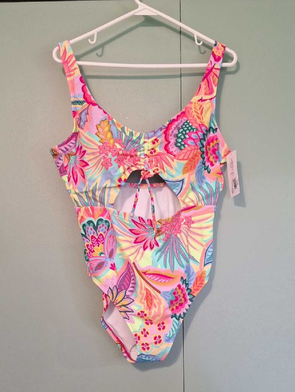 Nwt Freshwater Colorful Floral One Piece Swimsuit Size Large
